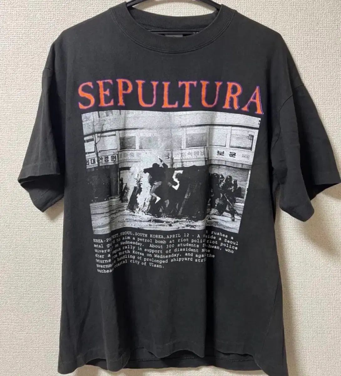 1994 セ 풀 투라 SEPULTURA 韓国 ムーン(月) イクァン Tシャツ L