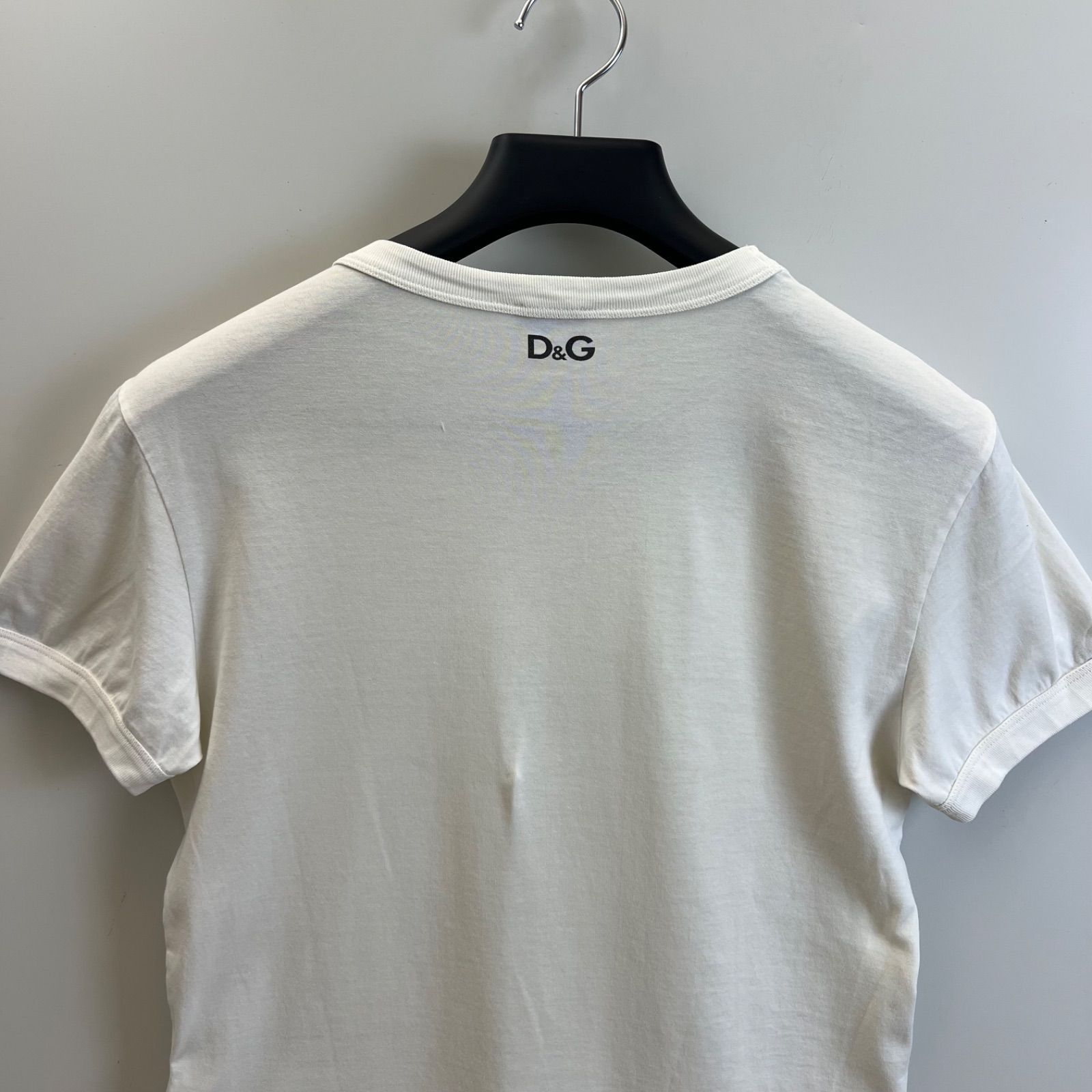 D&G DOLCE&GABBANA 00s y2k archive Message Tee 44 S ドルガバ