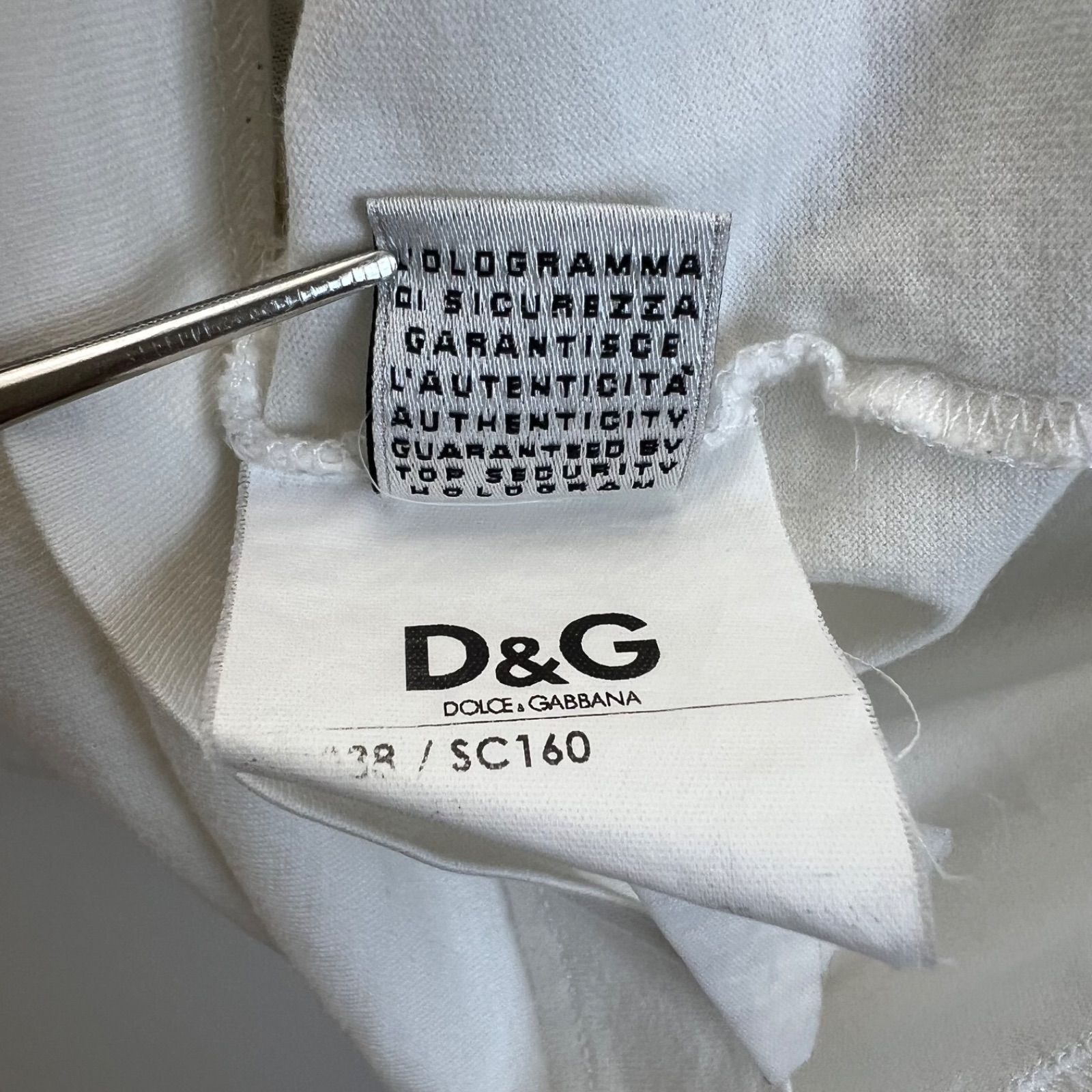 D&G DOLCE&GABBANA 00s y2k archive Message Tee 44 S ドルガバ