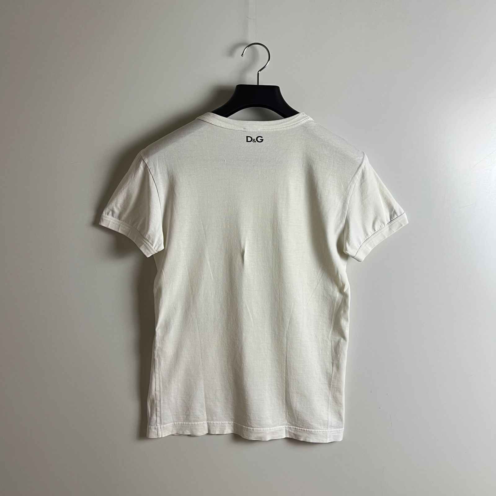D&G DOLCE&GABBANA 00s y2k archive Message Tee 44 S ドルガバ