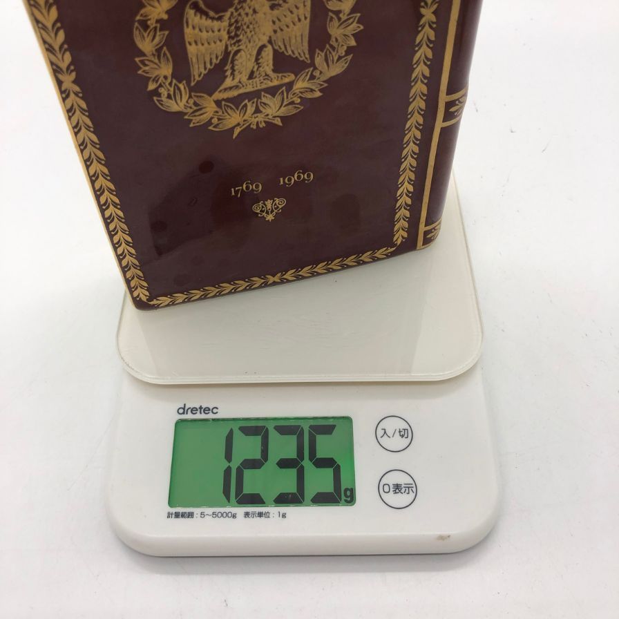 【定価3.5万・希少完品】カミュ ナポレオンブック 茶陶器ボトル（箱・替え栓付） カミュ ナポレオン ブック 赤陶器ボトル 替え栓付き 40％ 700ml【E2