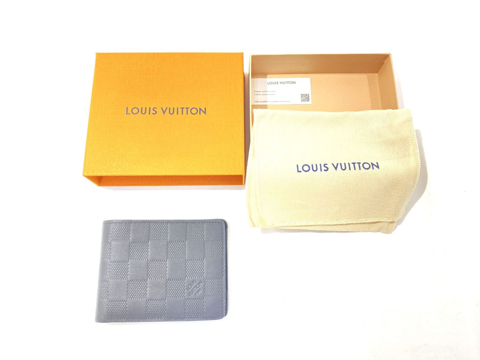 [七重浜85-1-080715nh] [併売]LOUIS VUITTON ルイヴィトン ダミエポルトフォイユ ミュルティブル 二つ折り財布 M63124[中古] [メンズ] 80,000円