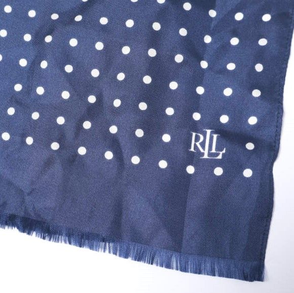 LAUREN RALPH LAUREN ローレン ラルフローレン ポルカドットシルク