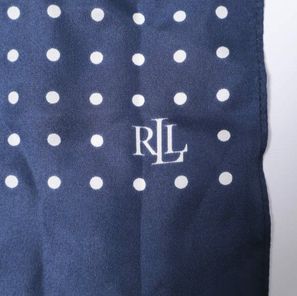 LAUREN RALPH LAUREN ローレン ラルフローレン ポルカドットシルク