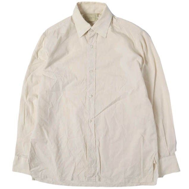 CANTATE カンタータ 23SS 日本製 The Shirt レギュラーカラーシャツ 23SSCA0379 44 BEIGE 長袖 トップス【中古】【CANTATE】 CANTATE カンタータ 23SS 日本製 The Shirt レギュラーカラーシャツ