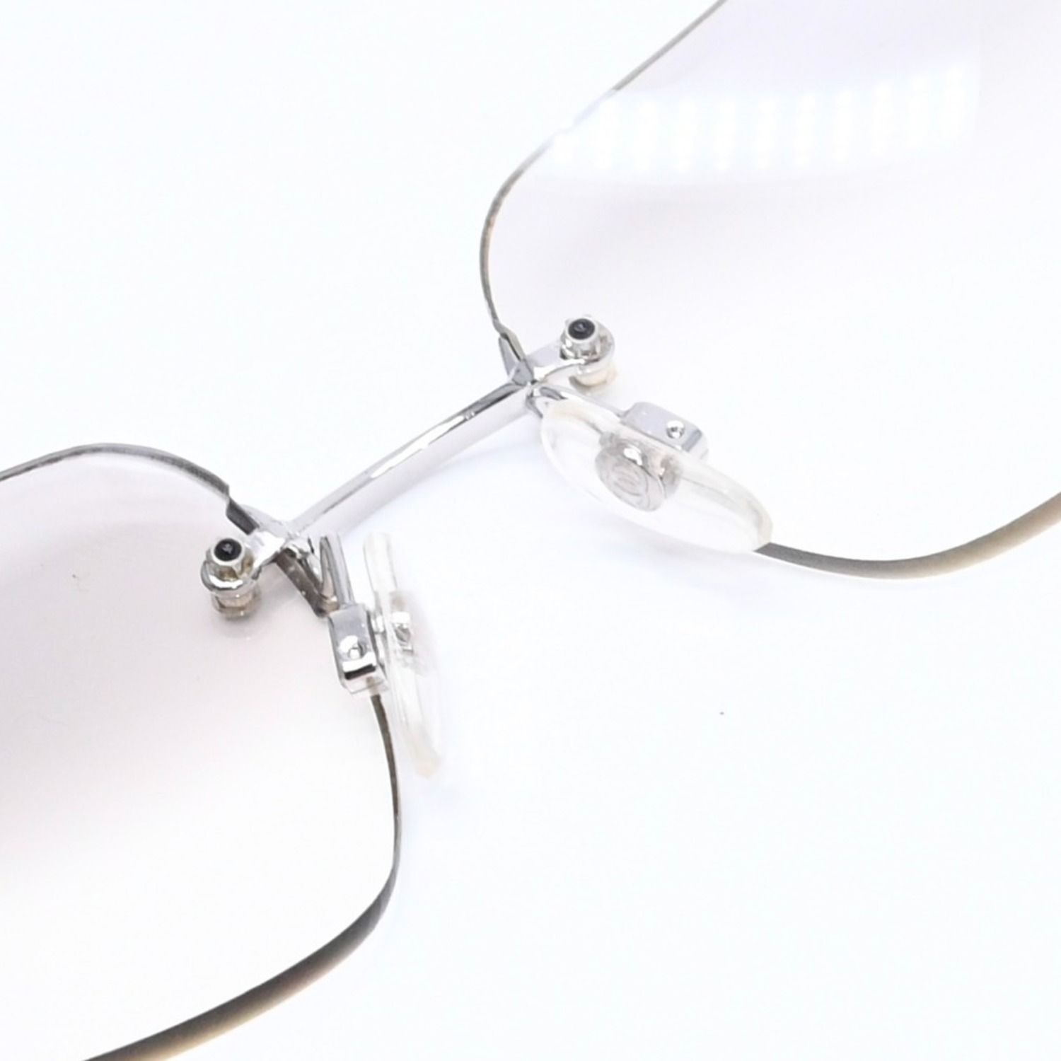 極美品 CHANEL シャネル リムレス サングラス 4017 c.124/6l サイズ62