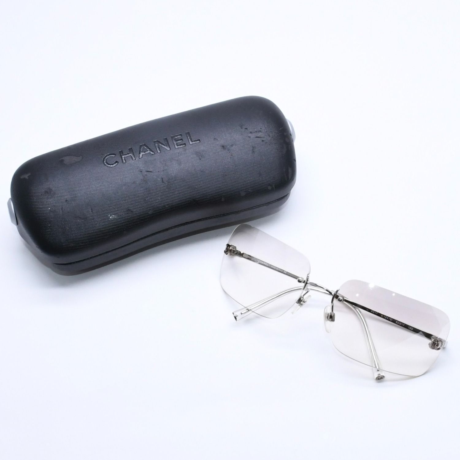 極美品 CHANEL シャネル リムレス サングラス 4017 c.124/6l サイズ62