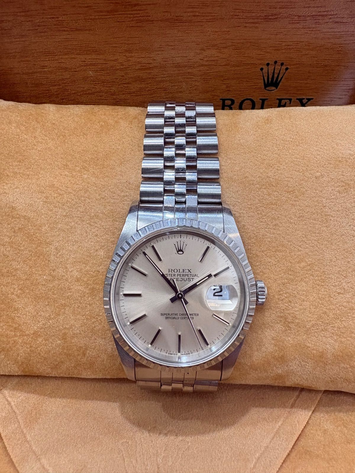 ROLEX ロレックス オイスターパーペチュアル デイトジャスト Ref.16030 シルバー文字盤 自動巻き メンズ 腕時計