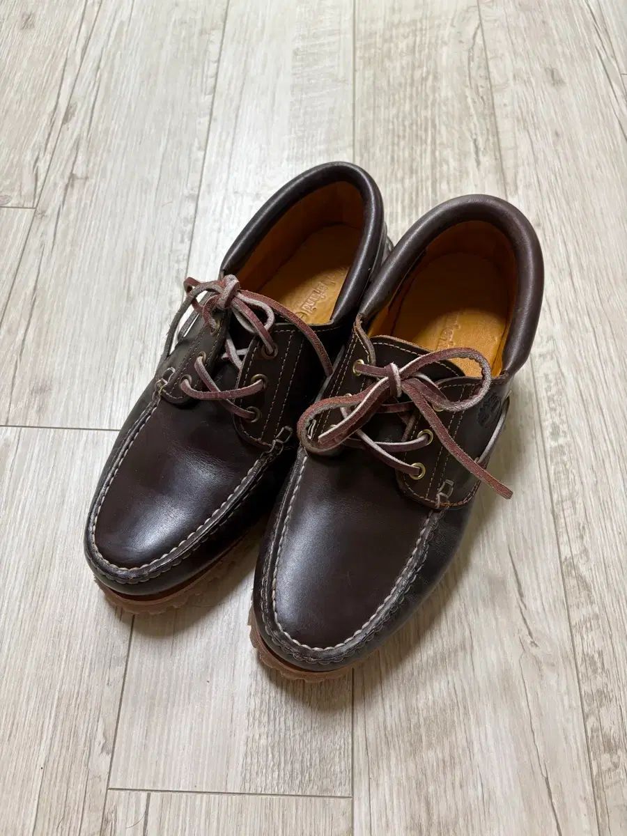 Timberland ティンバーランド 3アイ ボートシューズ ブラウン 265