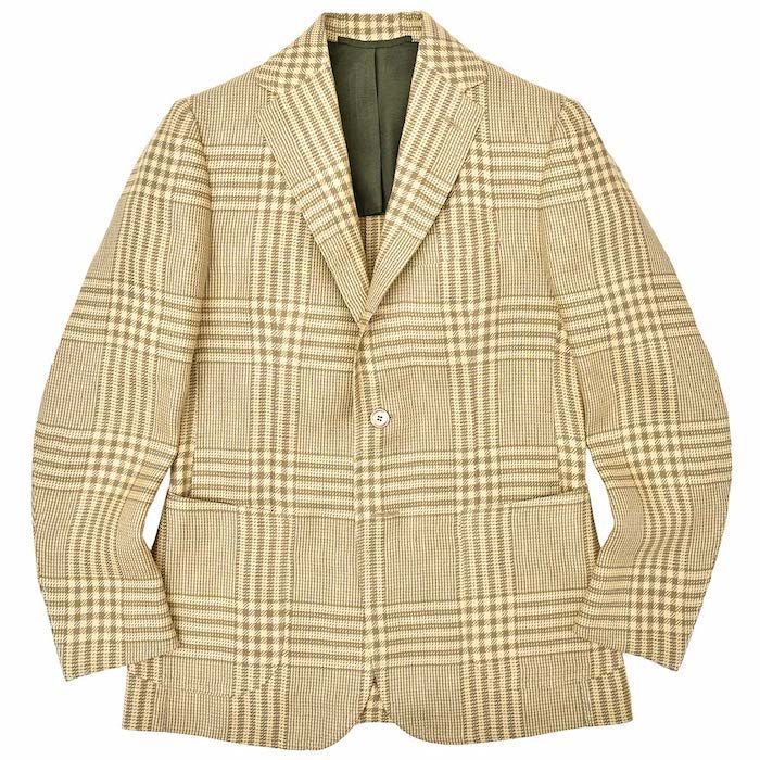 【40%OFF】42サイズ Stile Latino（スティレ ラティーノ） リネン シルク メランジ グレンチェック シングル3Bジャケット 37091000025 新品 アウトレット
