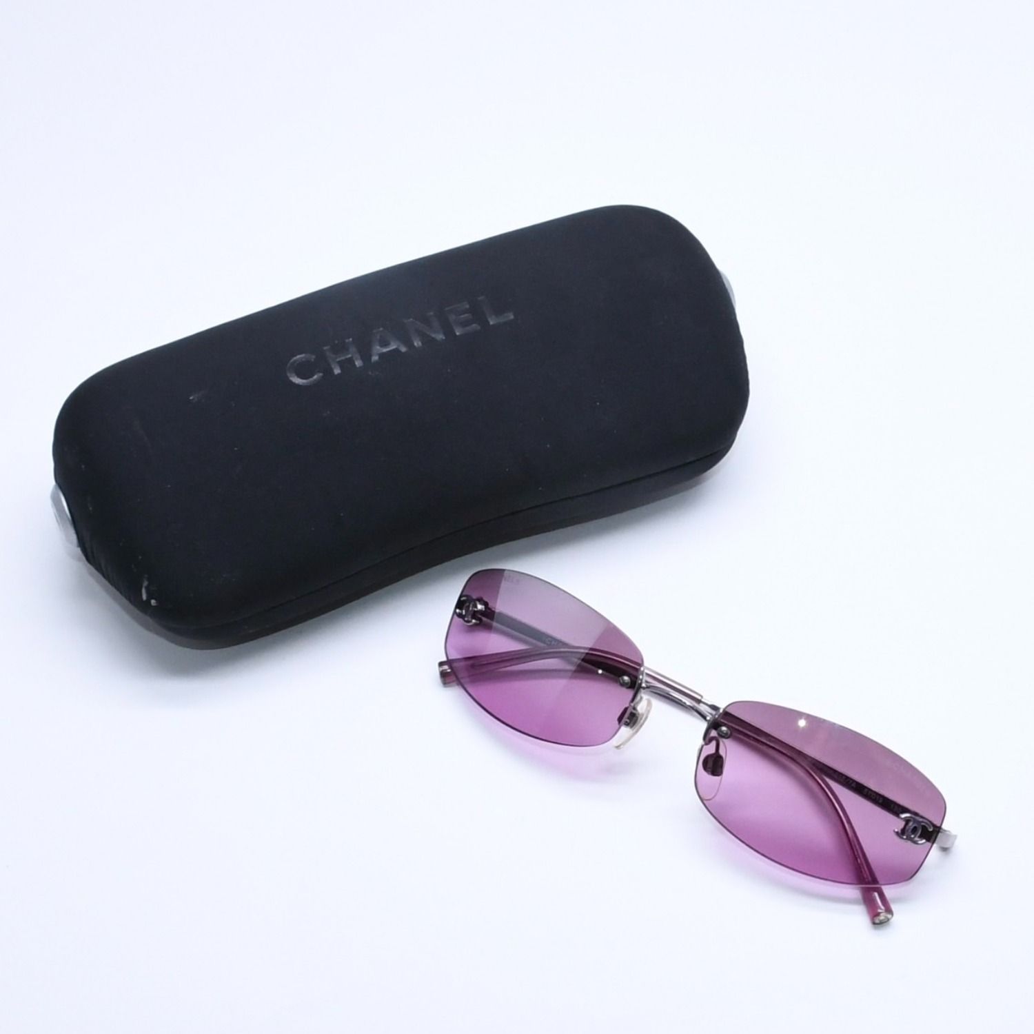 新品未使用 CHANEL シャネル リムレス サングラス アイウェア 4002 c