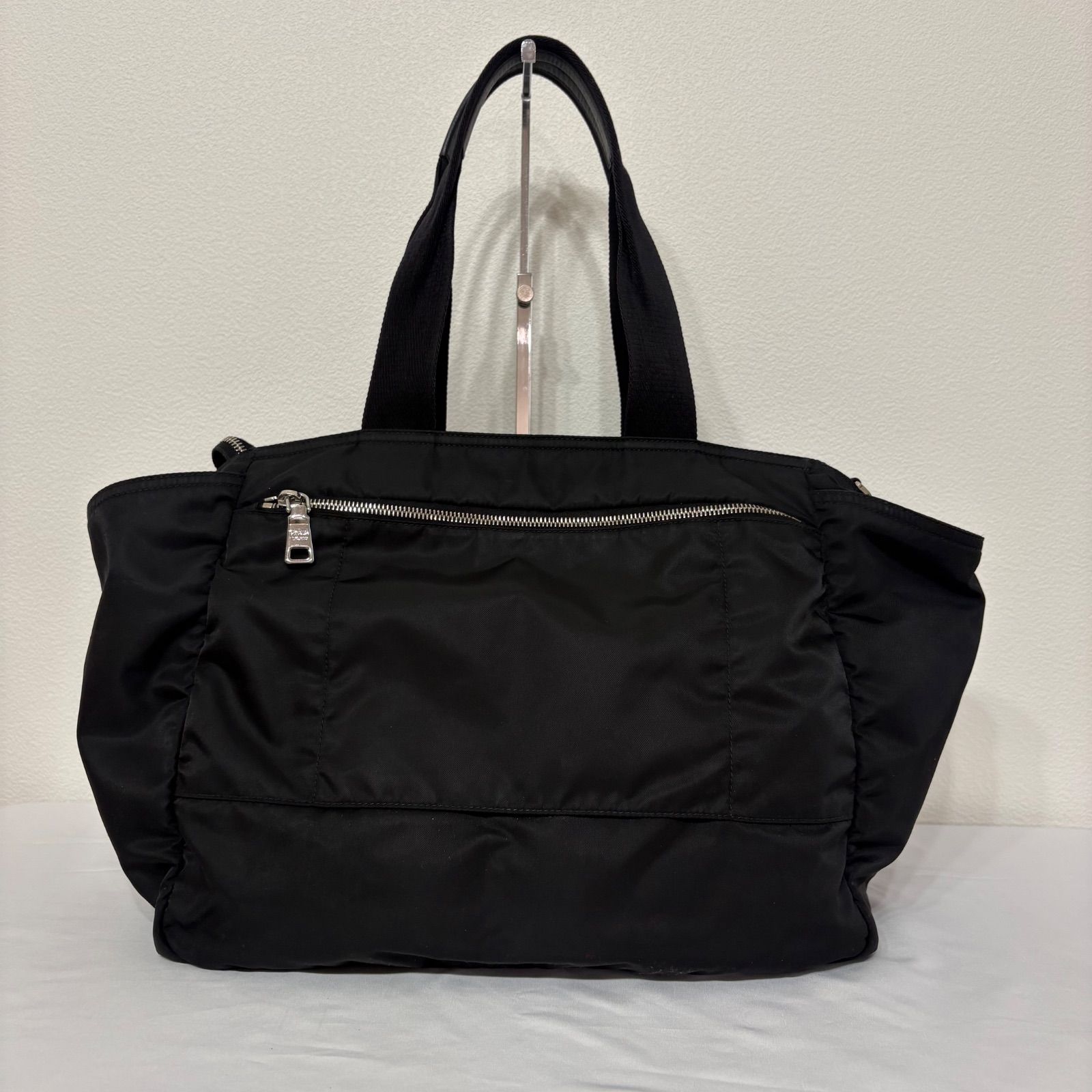 現行 PRADA プラダ Re-Nylon ベビーバッグ 1BG102 マザーズバッグ 2WAY