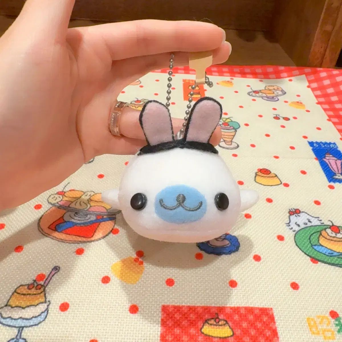古典 San-X 麻 mamegoma アザラシ うさぎ ミニ ぬいぐるみ キーホルダー