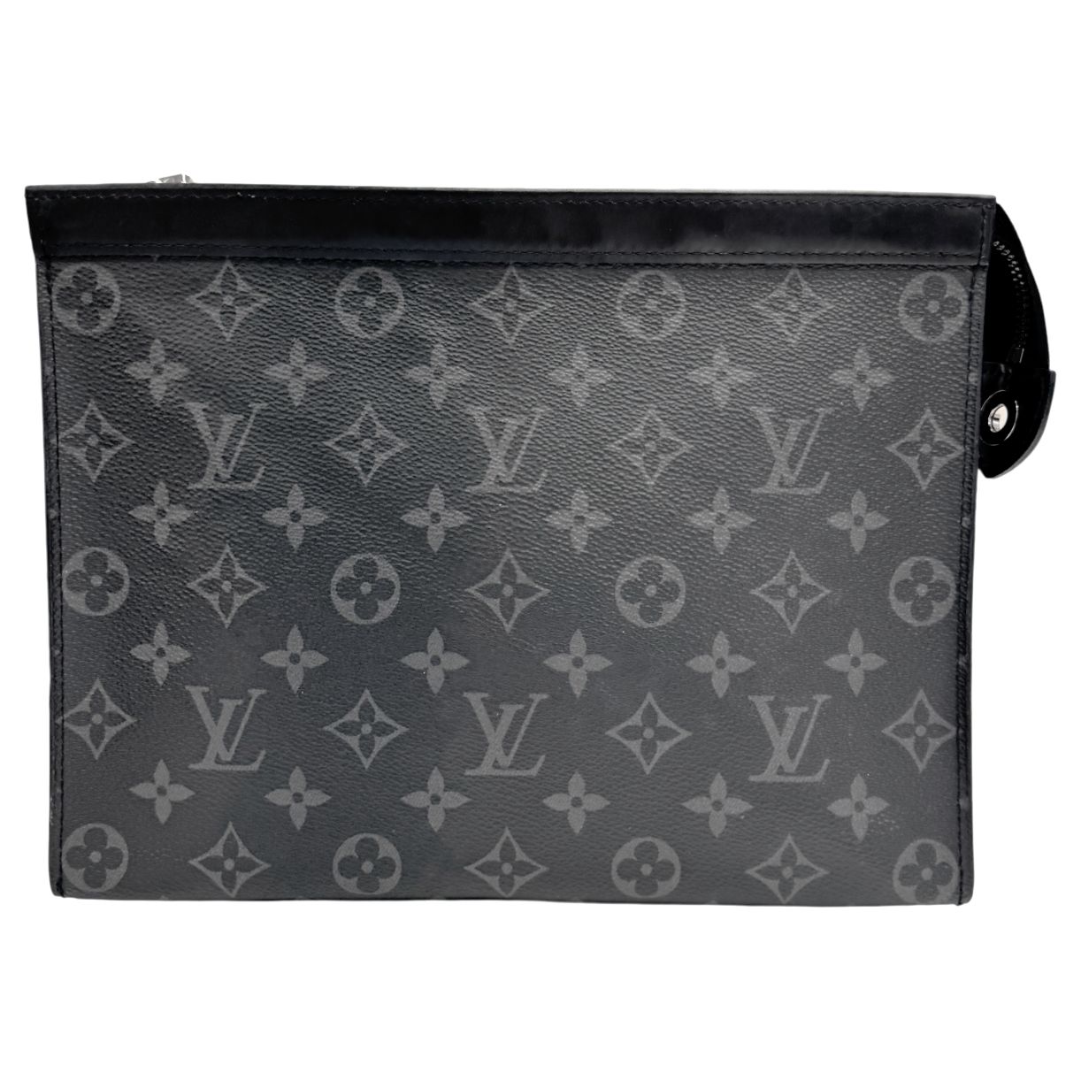【中古】LOUIS VUITTON ルイヴィトン ポシェット・ヴォワヤージュMM モノグラム・エクリプス M61692 SP0137 ブラック グレー シルバー金具 クラッチバッグ セカンドバッグ メンズ お洒落 カジュアル【ブランドギャラリー心斎橋店】