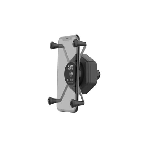 ラムマウント(Ram Mounts) 防振Xグリップ(M)スマホホルダー テザー付 1インチボール 【Vibe-Safe】 RAM-HOL-UN10B-462as