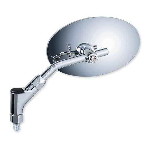 タナックス(Tanax) バイクミラー ナポレオン クラシカル3ミラー シルバー ブルー鏡 左右共通 ネジ径10mm AB3-101-10Bas