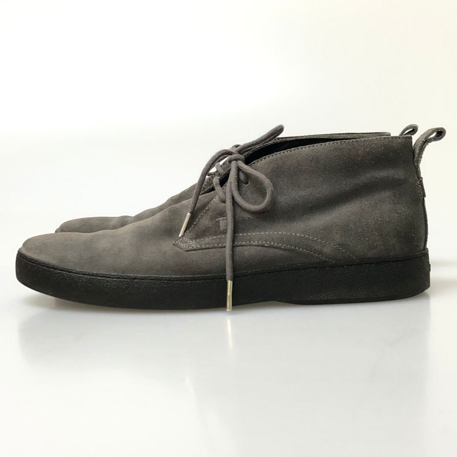 トッズ チャッカブーツ スエード グレー Tod's 約26.5cm【AFD6