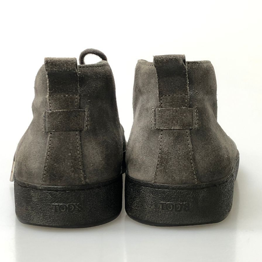 トッズ チャッカブーツ スエード グレー Tod's 約26.5cm【AFD6