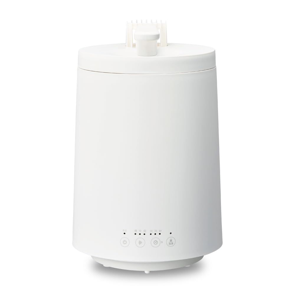 【清潔な蒸気のスチーム加湿器】ドウシシャ 加湿器 スチーム式 容量3L 木造10畳 プレハブ17畳 連続加湿時間5時間 加湿切替3段階 加湿量600ml/h 洗浄モード搭載 カンタン給水 mistone600S ホワイト