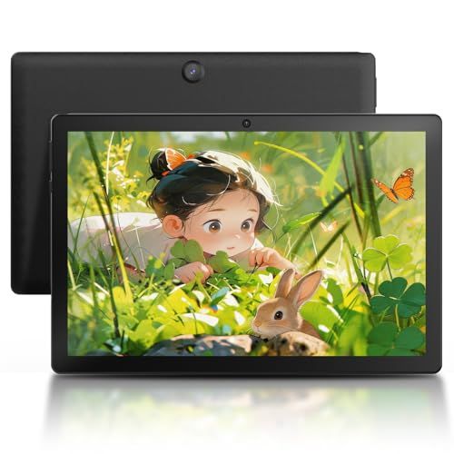 【2026新登場 タブレット 10インチ】HCNCP 10.1インチHDスクリーンキッズタブレット、Android 15 キッズスペース&YouTube Kids 対応|事前インストールされた教育アプリ、子供用 知育アプリ使い放題 (黒)
