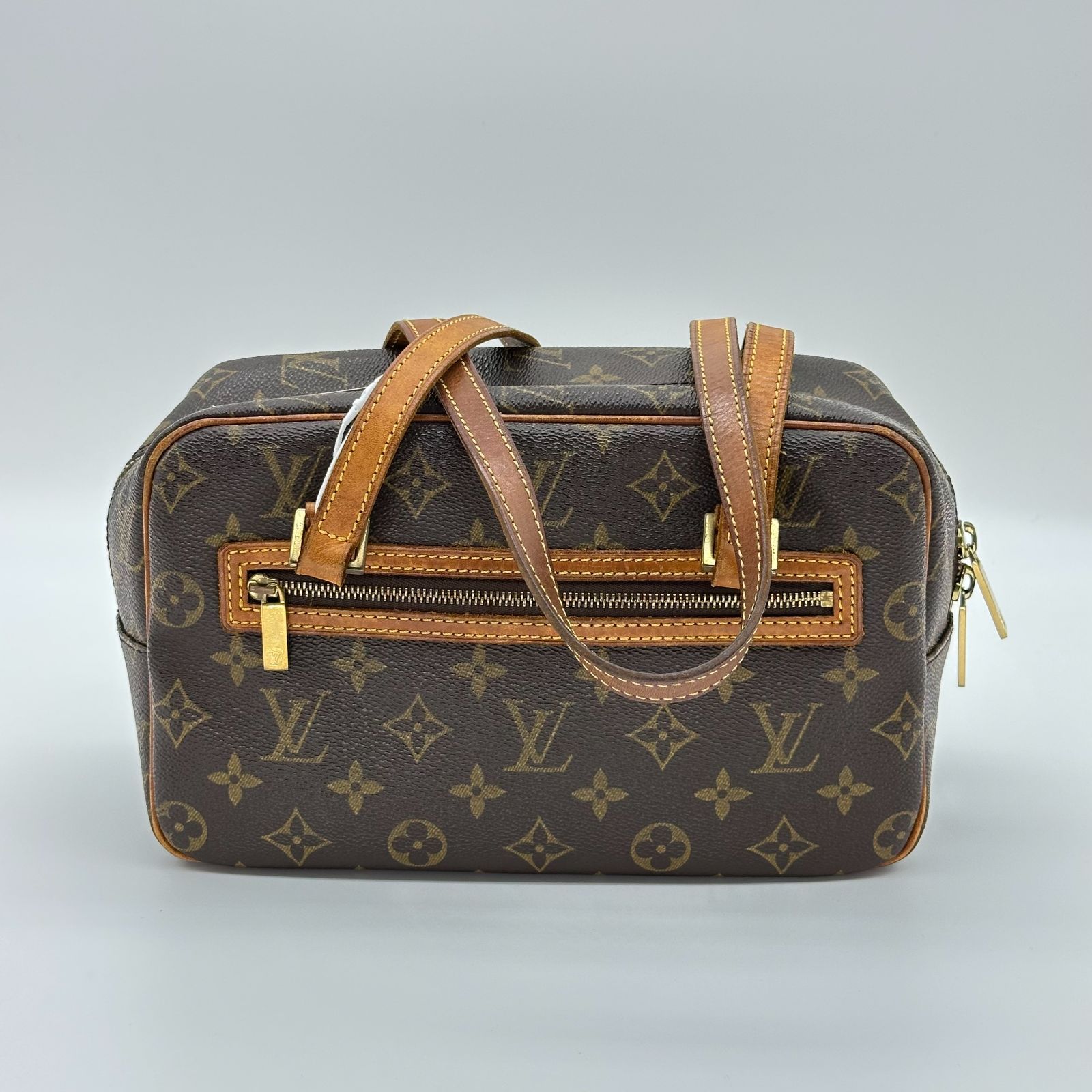LOUIS VUITTON ルイヴィトン ポシェットシテ MM M51183 モノグラムキャンバス 茶色ブラウン ワンショルダー肩掛けショルダーバッグ 中古