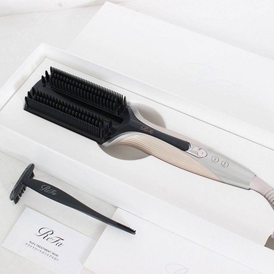 【美品】MTG ReFa TREATMENT IRON RE-CW-48A シャンパングレージュ トリートメントアイロン リファ 本体
