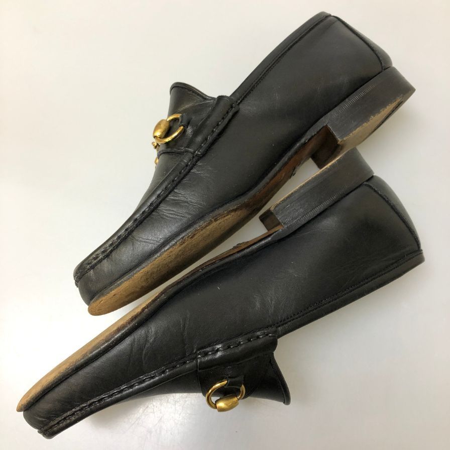 グッチ ビットローファー ブラック GUCCI 約24.5cm【AFC53】 - メルカリ