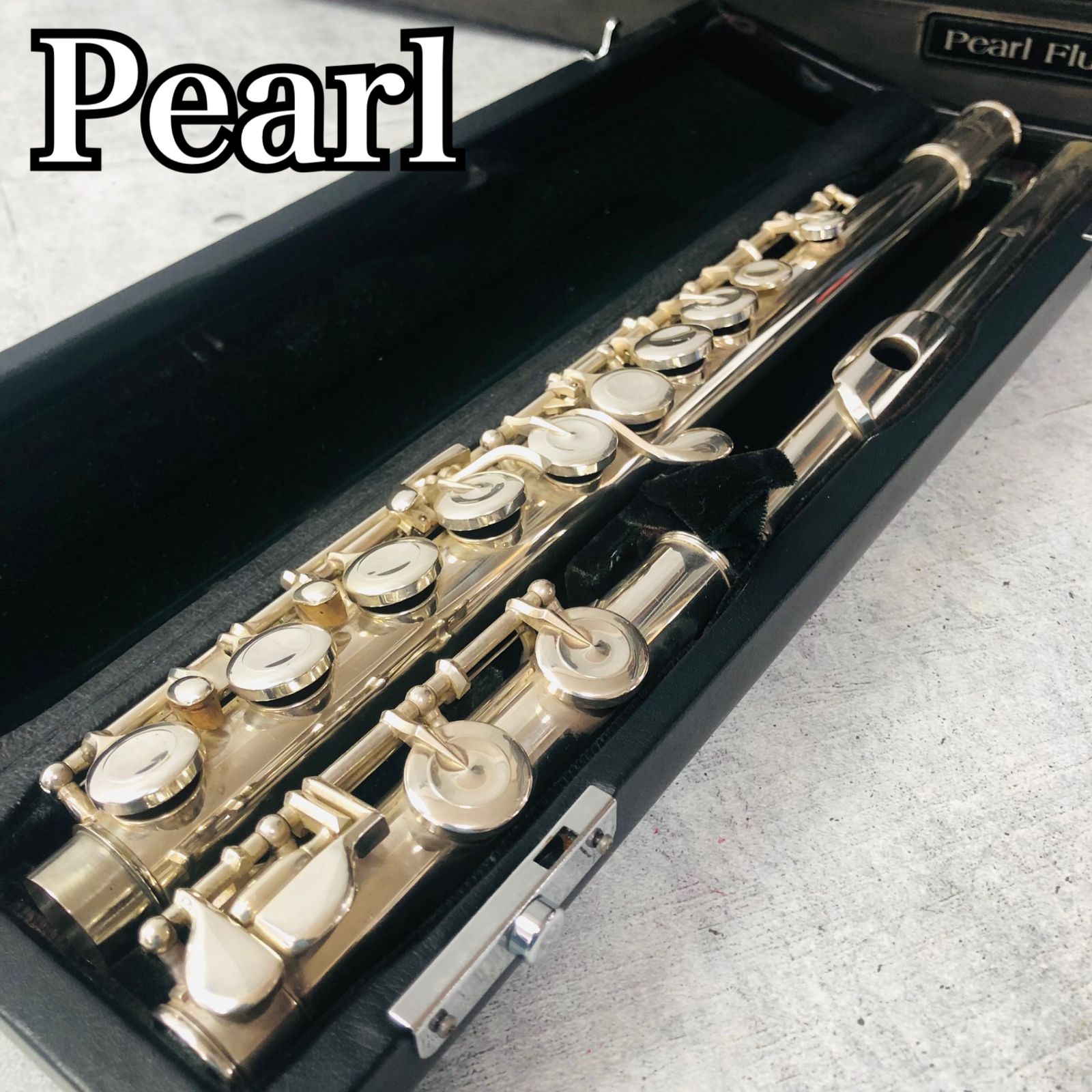 Pearl パール PF-665 頭部管シルバー Eメカ フルート 入門 初心者 木管楽器 吹奏楽 ケース FL-7