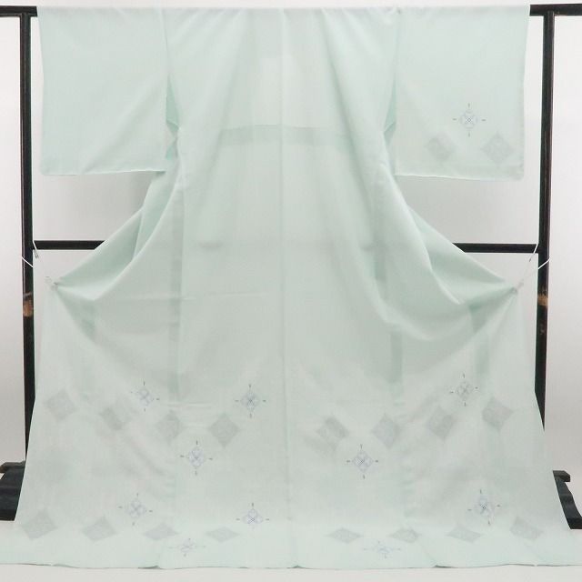 新品・夏付下げ訪問着】絽 夏着物 正絹 仕付け糸付 トールサイズ