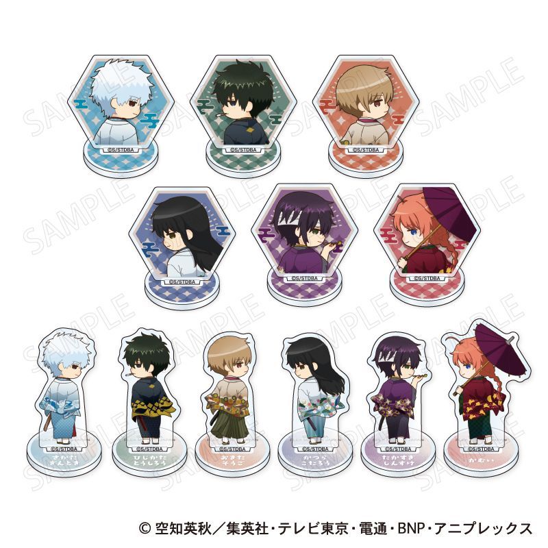 【予約】【新品】銀魂 ミニアクリルスタンド 和装×振り向き デフォルメ Ver. 12個入り1BOX【正規品】