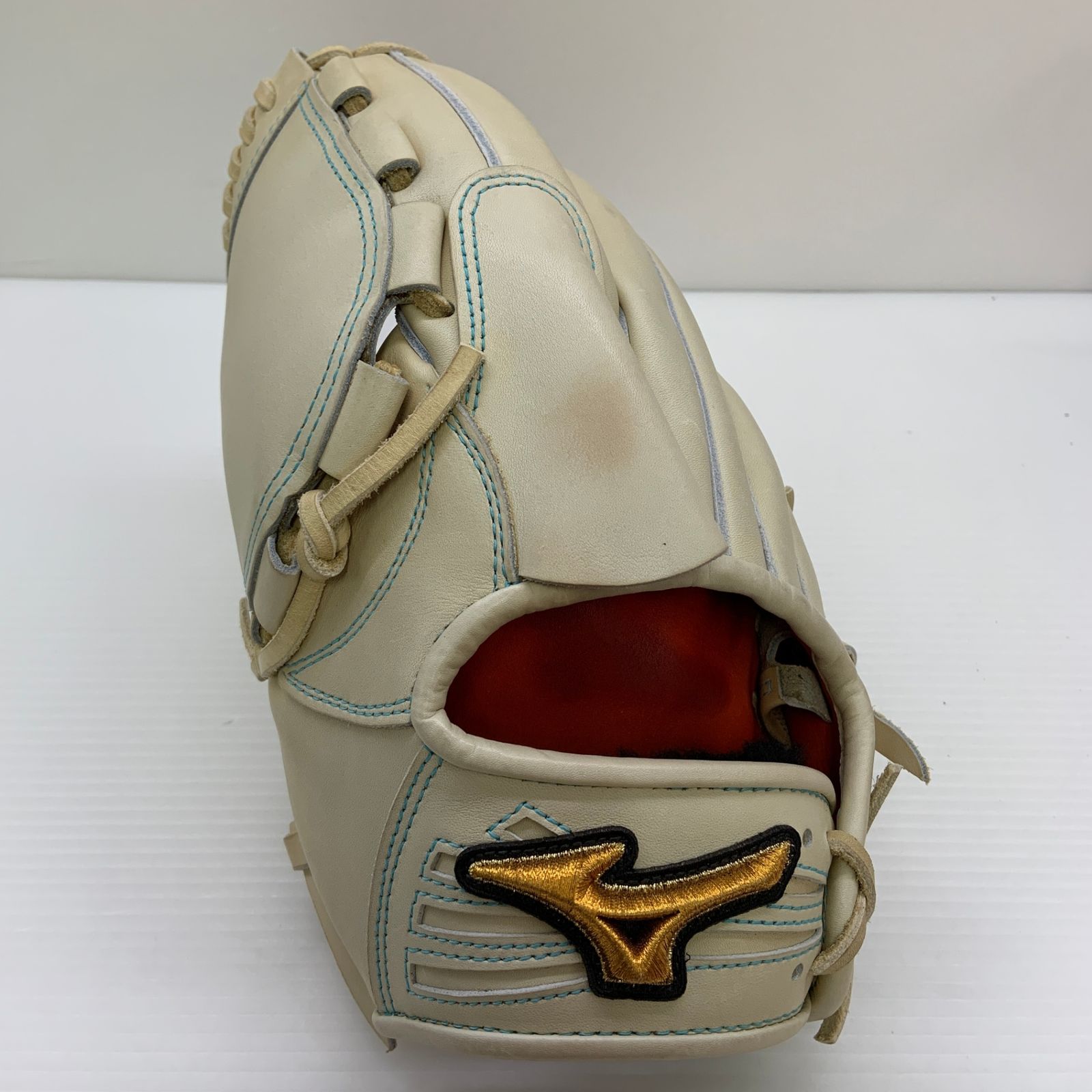 ミズノ MIZUNO ミズノプロ mizunopro HAGA製 硬式 大人 一般 投手用 グローブ ピッチャー グラブ 左投げ オーダー 中古品 野球 9199