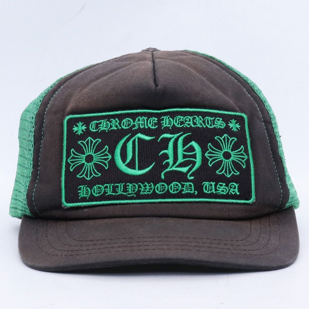 CHROME HEARTS CH トラッカーキャップ ブラック グリーン - メルカリ