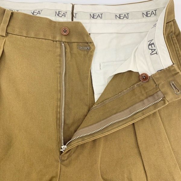 NEAT ニート 2タック スラックス パンツ トラウザーズ テーパード