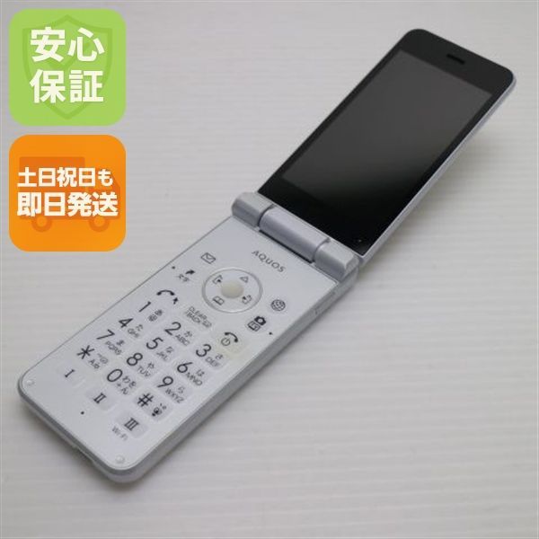 美品 602SH AQUOSケータイ2 ホワイト 白ロム ガラケー SHARP 土日祝発送OK