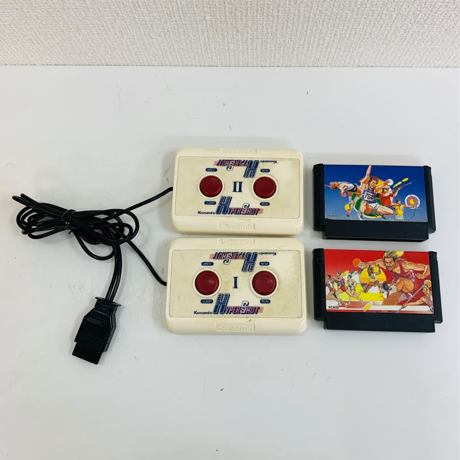 ファミコン ハイパーショット コントローラー KONAMI JE506 ＋ソフト2