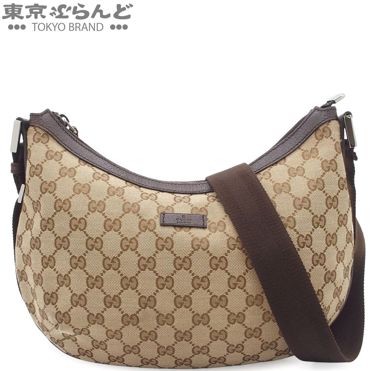 グッチ GUCCI ショルダーバッグ 181092 ベージュxダークブラウン GG 
