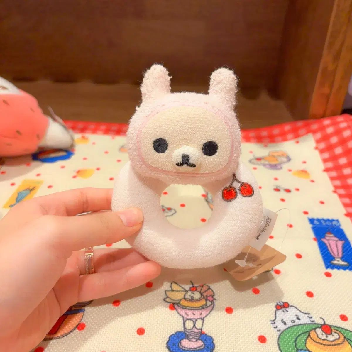 クラシック San-X コリラックマ うさぎ さくらんぼ ぬいぐるみ 赤ちゃん おもちゃ がらがら