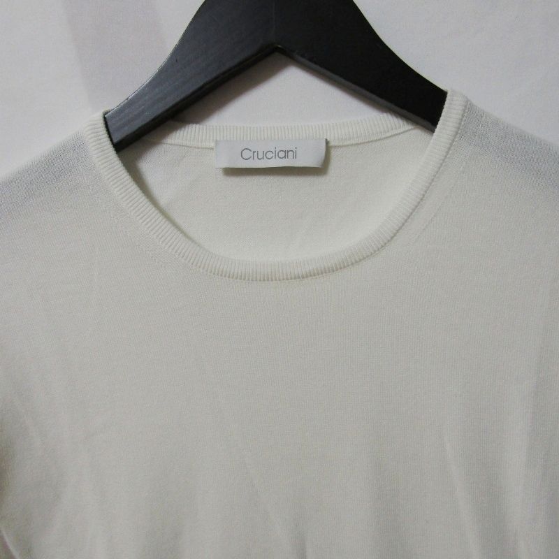 美品 Cruciani クルチアーニ 半袖Tシャツ JU1113 ニットT ファイン