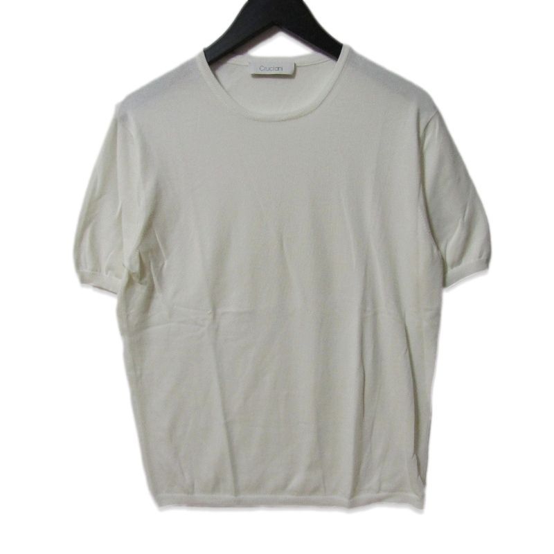 美品 Cruciani クルチアーニ 半袖Tシャツ JU1113 ニットT ファイン
