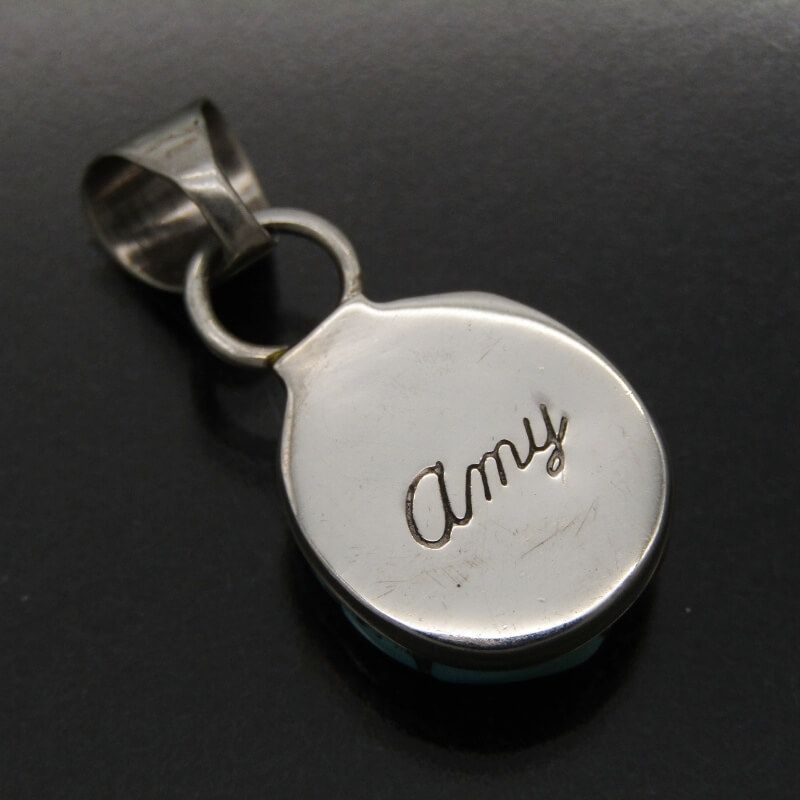 美品 Amy Wesley ズニ族 ペンダント ターコイズ コーラル インレイ