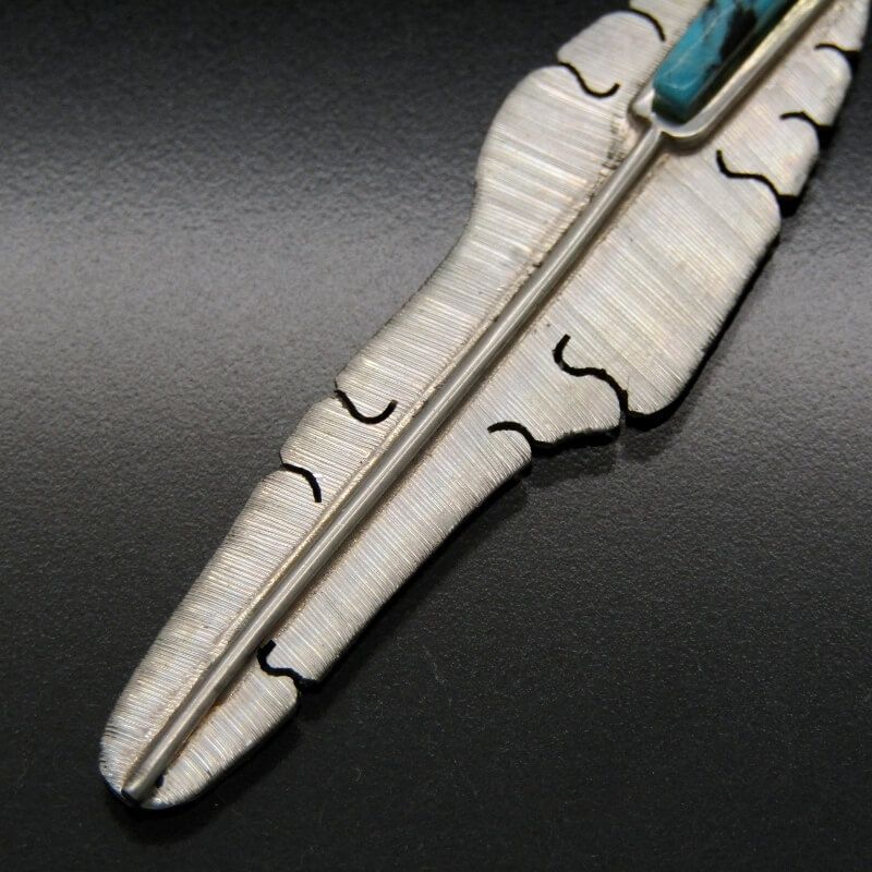 美品 Michael Kirk イスレタ族 ペンダント フェザー ターコイズ