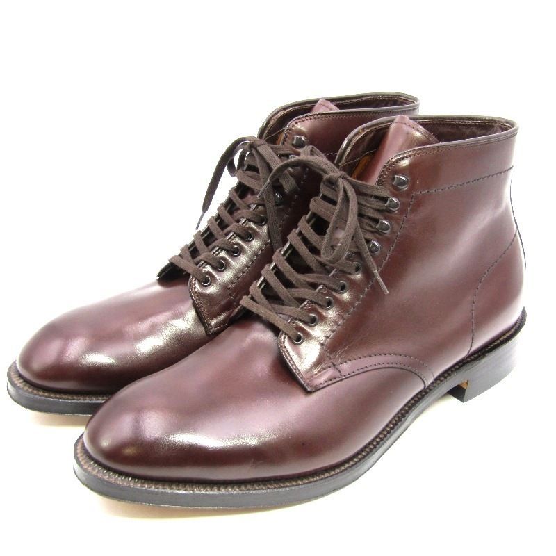 demarsan専用 未使用 ALDEN オールデン ナトリヤ別注ブーツ 美品 Alden オールデン US10D 28cm プレーントゥブーツ NATORIYA別注