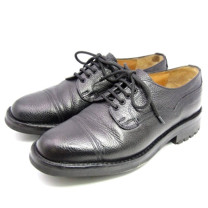 JOSEPH CHEANEY&SONS チーニー UK7.5F イミテーション キャップトゥ CAIRNGORM 2C ケンゴン 外羽根 黒 ブラック グレインカーフ 35005755