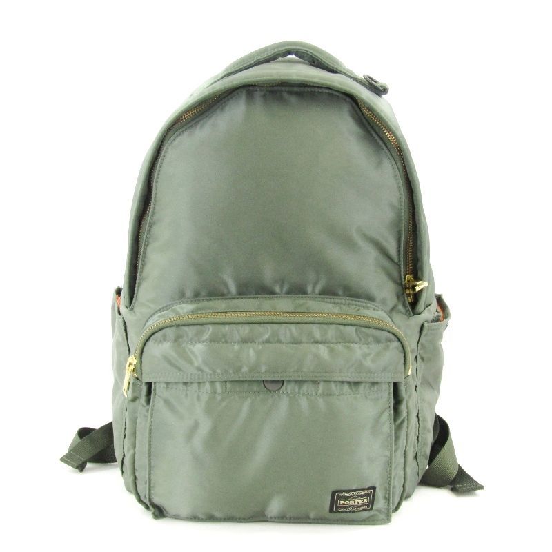 美品 PORTER ポーター デイパック タンカー 622-01629 TANKER DAYPACK バックパック リュックサック 12L セージグリーン 47000312