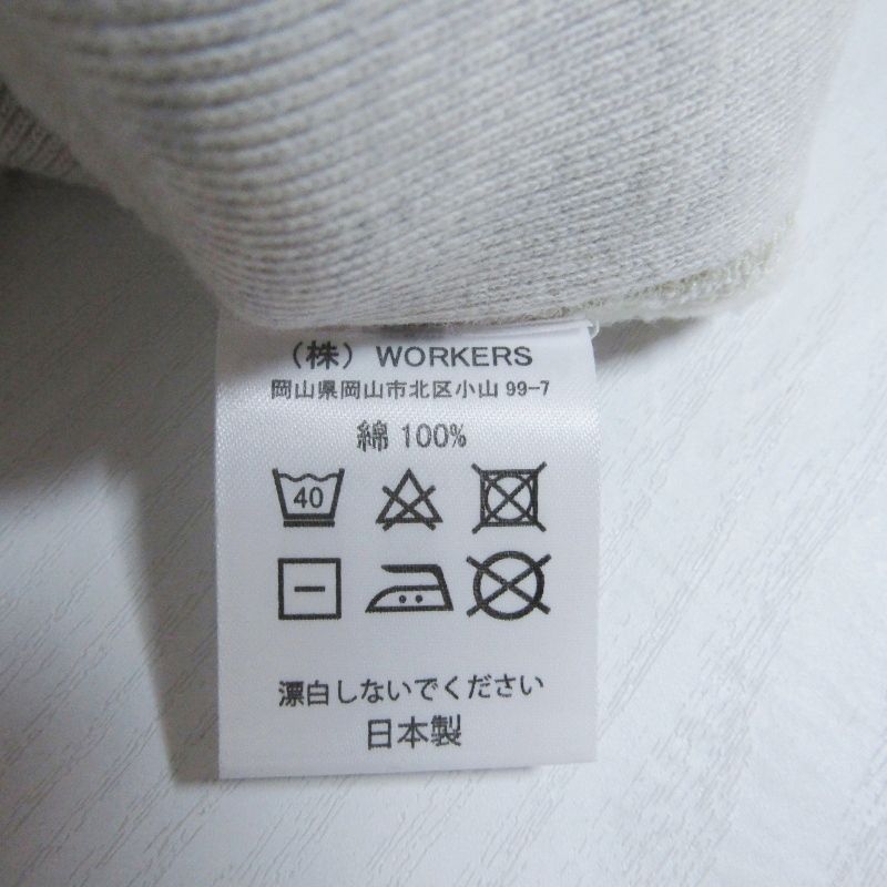 WORKERS ワーカーズ クルーネックスウェット Trico Tag Sweat Crew