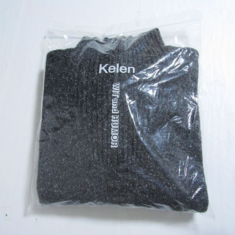 未使用 kelen ケレン ニットセーター KLM25FKN1027 MELANGE HALF ZIP