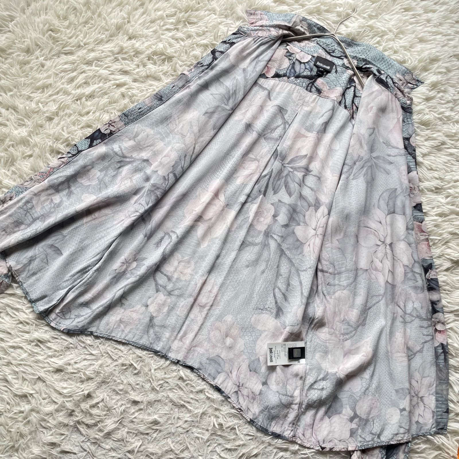 極美品】Just cavalli（ジャストカヴァリ） パイソン × ボタニカル