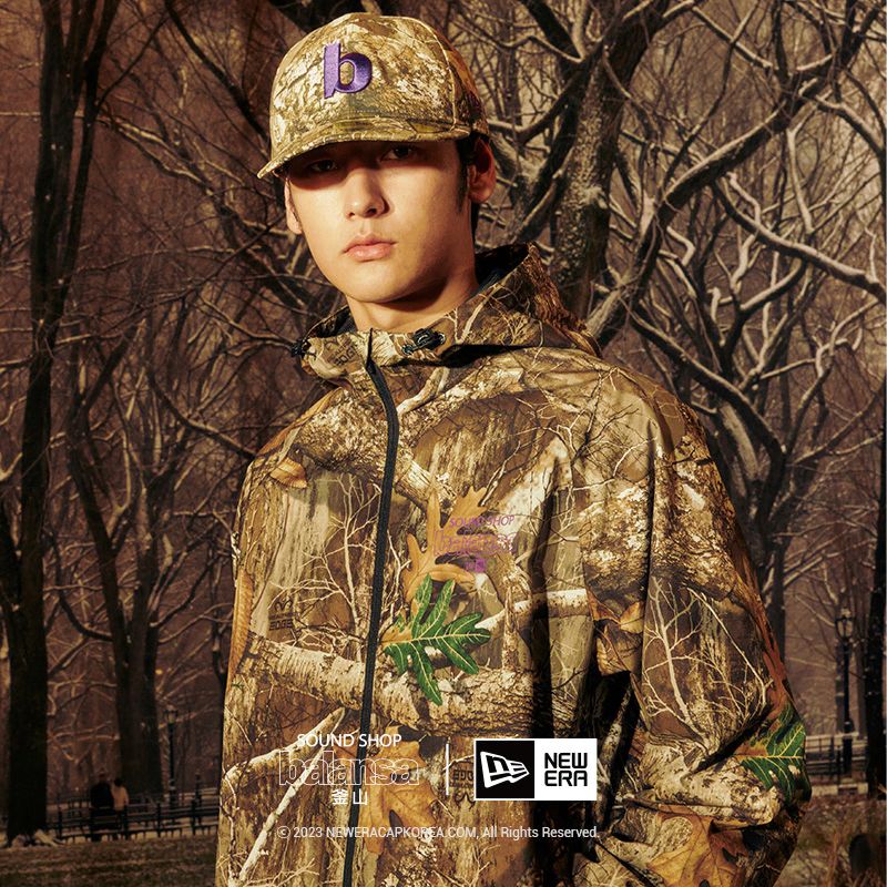 NEW ERA x SOUND SHOP BALANSA(サウンドショップバランサ) リアルツリー ウィンドブレーカー ジャケット