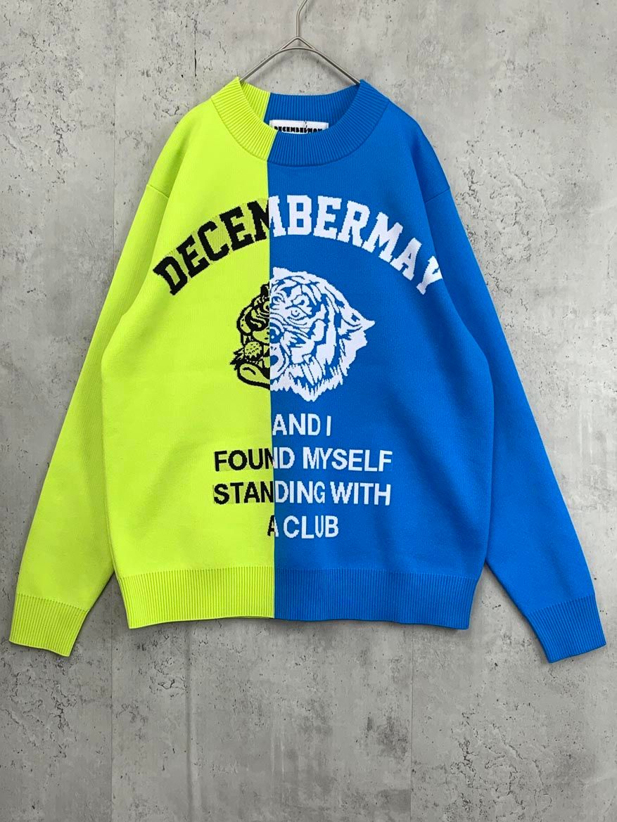 Decembermay♡ ニットのみ 2枚 新品 DECEMBERMAY ディセンバーメイ 2トーン ゴルフウェア モック