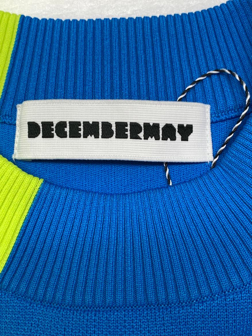 新品 DECEMBERMAY ディセンバーメイ 2トーン ゴルフウェア モック